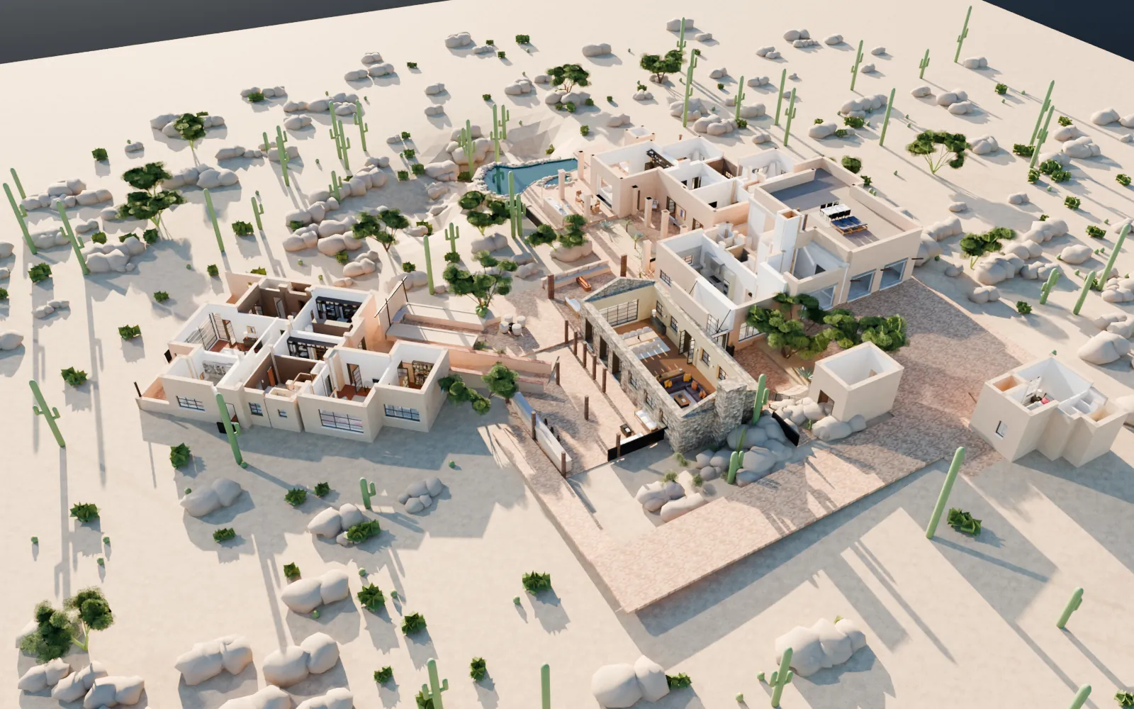 The estate as a 3D model