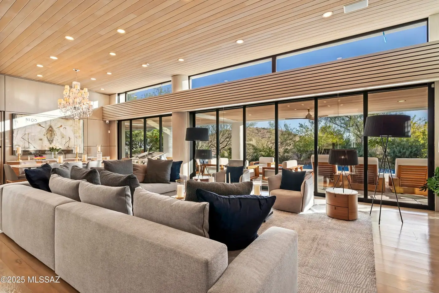 Living room as photographed